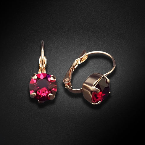 Earrings "Splendor (Ruby)" with Swarovski™ crystals